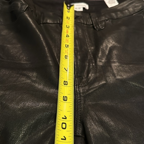 Good American Mid/Hig-rise Sexy Coated Black Skinny Stretch size 4 / 27 - Picture 12 of 12